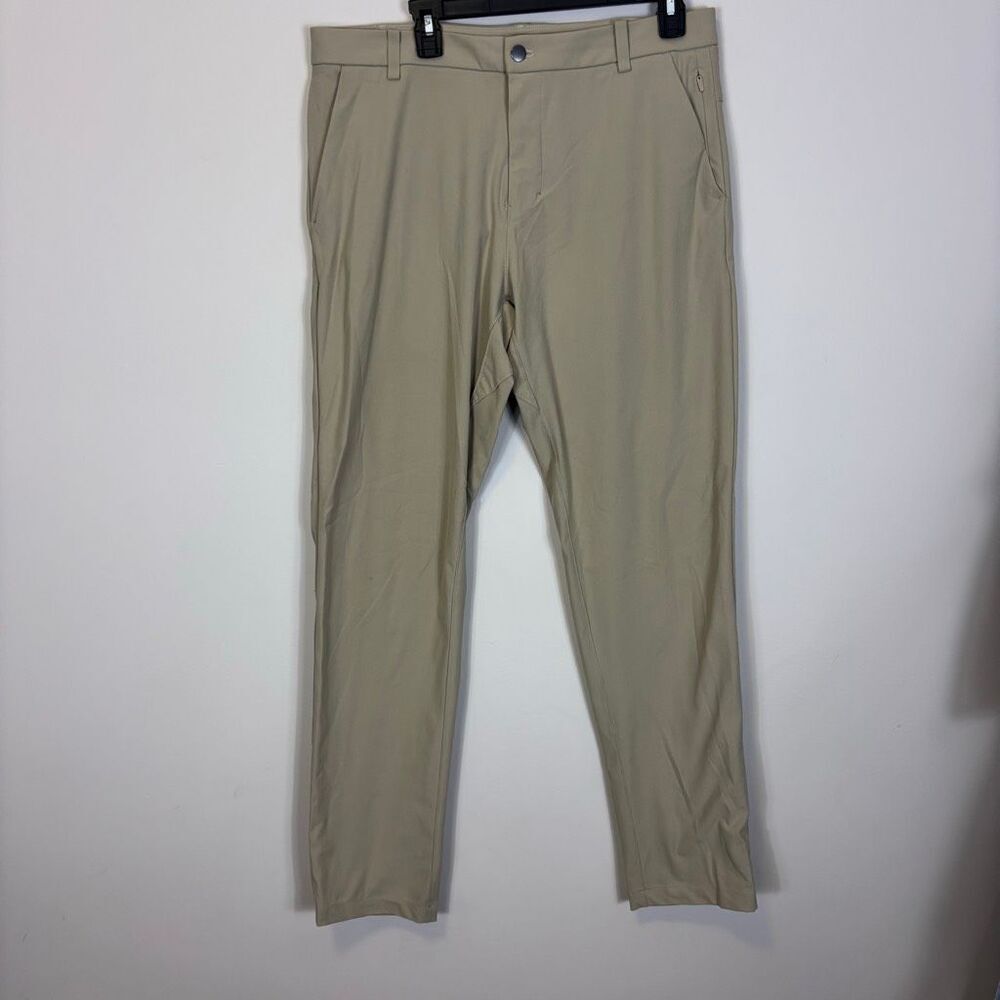 Lululemon Men's Tan Skinny Leg Dress Pants 34 x 31"‎ Inseam